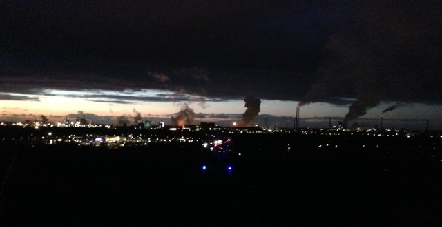 Duisburg industrial skyline
